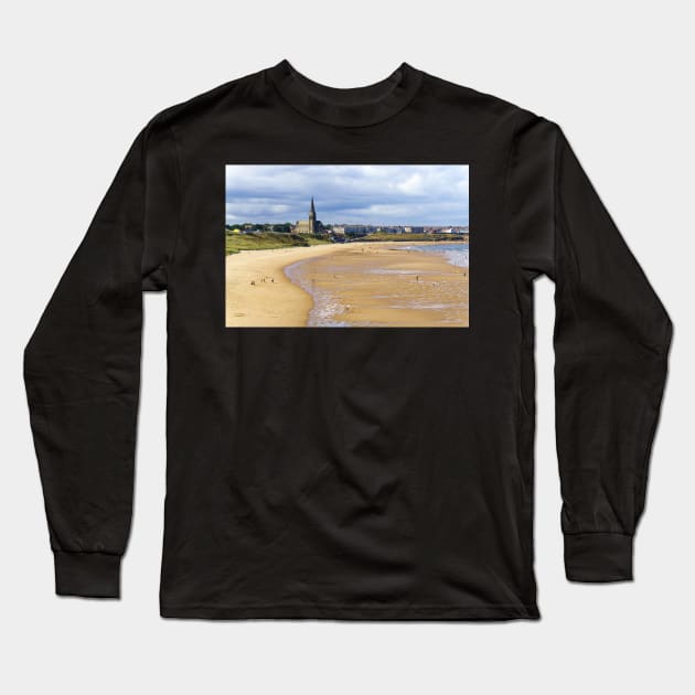 Long Sands Beach Tynemouth Long Sleeve T-Shirt by TMcG72